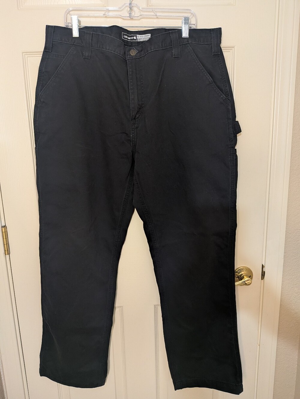 Carhartt Men’s Cargo Pants Black 40x32 Relax/Straight